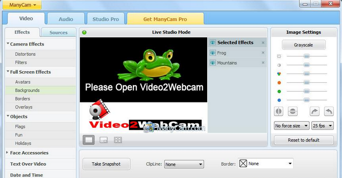 manycam virtual webcam driver